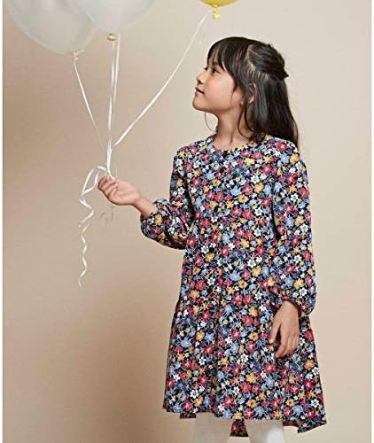 Amazon エニィファム キッズ Any Fam Kids 100 130cm ティアード ワンピース ネイビー系5 130 ワンピース チュニック 通販