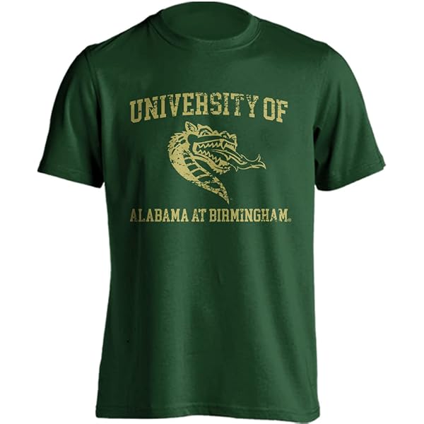 Alabama Birmingham UAB Blazers Distressed Retro T-Shirt - Officially Licensed College Apparel