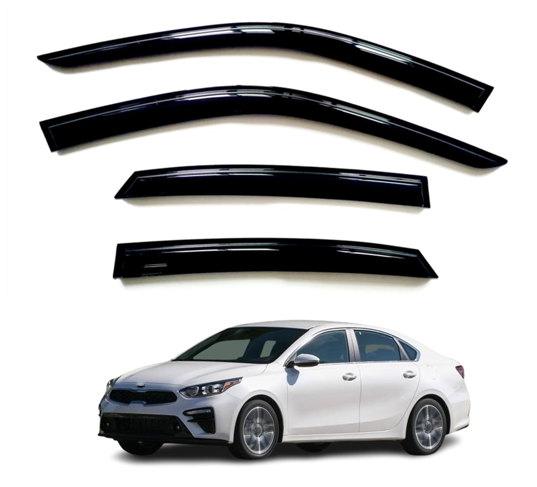 Photo 1 of Pezmenn 4Pcs Window Visor Deflectors Rain Guards Compatible with Kia Forte Sedan 2019-2023