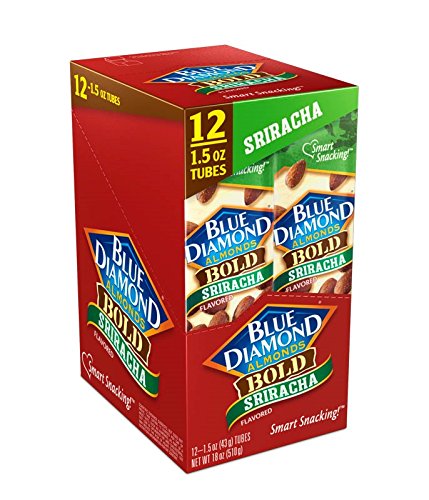 Blue Diamond Almonds, Bold Sriracha, 1.5 Ounce (Pack of 12)