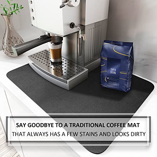Mimore Coffee Mat Coffee Maker Mat for Countertop 12x16 Absorbent