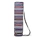 ELENTURE Canvas Yoga Mat Bag with Adjustable Strap & Pockets, Full-Zip Travel Gym Tote for Women & Men, Fits 1/4