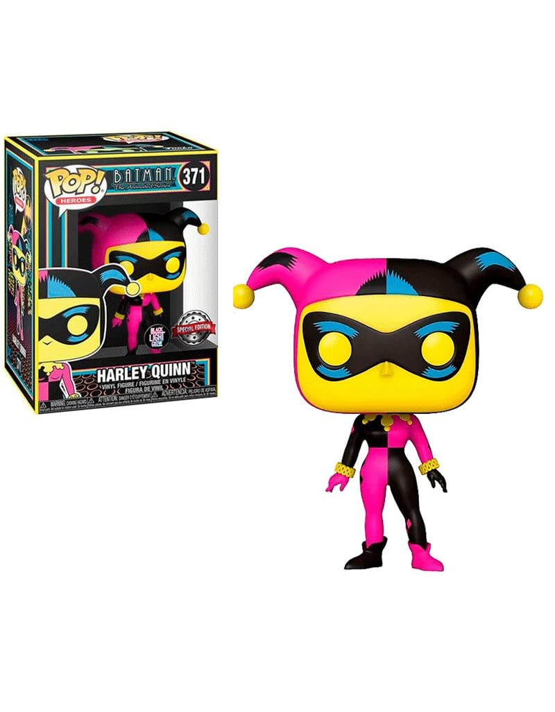 Funko POP! Heroes: DC - Harley Quinn - (Black Light) - DC Comics - Collectable Vinyl Figure - Gift Idea - Official Merchandise - Toys for Kids & Adults - Comic Books Fans