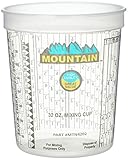 MOUNTAIN MTN4202 Disposable Quart Mixing Cup (100 per case), Solvent Resistant, Graduated Paint Mixing Cups