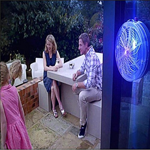Sandistore Solar Powered Bug Zapper Buzz UV Lamp Light Electronic Mosquito Insect Fly Trap Killer for Home Indoor Outdoor Garden Patio Backyard - Thumbnail 3