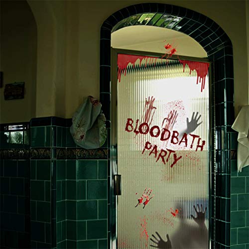 image for charmsamx Halloween Decorations Window Door Decals Wall Stickers Horro