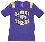 Juniors LSU Tigers Purple Artistic Short Sleeve T Shirt