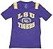 Juniors LSU Tigers Purple Artistic Short Sleeve T Shirt
