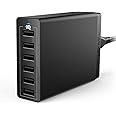 USB Wall Charger, Anker 60W 6 Port USB Charging Station, PowerPort 6 Multi USB Charger for iPhone Xs/Max/XR/X/8/7/Plus, iPad 