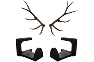 NATUHODE 2 Pack Elk/Moose Shed Antler Wall Mounts, Duty Hanger for Natural Sheds & Trophies, Securely Display Your Trophies, Quick Install, Perfect for Cabin and Rustic Decor