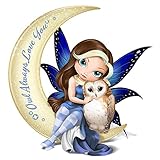 Jasmine Becket Griffith Fairy and Owl Moon Figurine by The Hamilton Collection