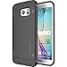 Galaxy S7 Edge Case, LUVVITT [Sleek Armor] Slim Shock Absorbing Flexible Back Cover TPU Rubber Case for Samsung Galaxy S7 Edge - Black