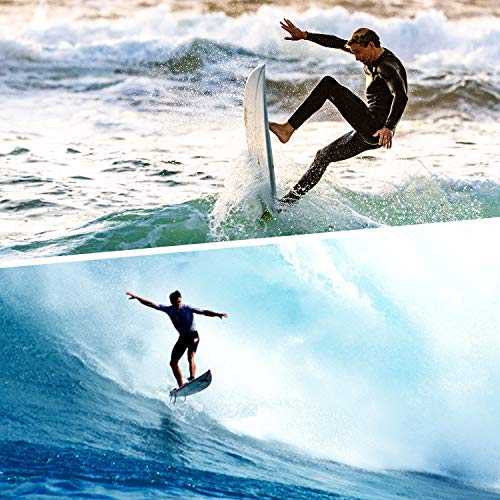 image for Zacro 10in Premium SUP Leash - Coiled Stand Up Paddle Board Surfboard 