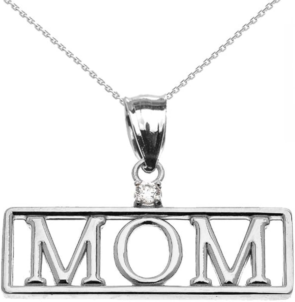 Necklaces Mothers Jewelry 14k White 