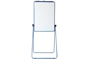 VIZ-PRO ECO Magnetic U-Stand Whiteboard/Flipchart Easel, 28 X 36 Inches, Blue