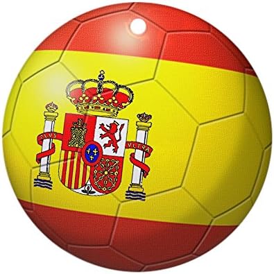 CafePress – adorno de balón de fútbol de bandera de España ...