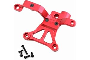RCJTCQX Aluminum 6061 Steering Bellcrank Support Upgrade Part for 1/5 X-Maxx XMAXX 6S 8S 77086-4,Replacement of #7746 (Red)