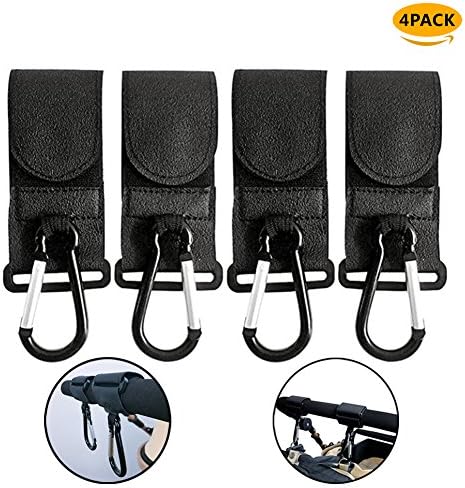 Universal Stroller Hooks Baby Trolley Hook for Hanging Heavy Duty Handy Stroller Organizer with Hook for Bags