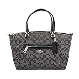 COACH Women's Signature Prairie Satchel Sv/Black Smoke/Black1 One Size