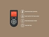 Adam Holston Electric Inset Stove Fire Black Remote 7-Day Timer LED Log Effect view 7