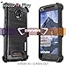 COVRWARE Iron Tank Case for Moto Z2 PLAY / Z2 FORCE with Built-in Screen Protector Heavy Duty Full-Body Holster Armor [Brushed Metal Texture Designed] Case [Belt Clip][Kickstand], Black