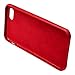 JISONCASE iPhone 7 Case Genuine Leather Hard Back Case Slim Fit Protective Cover Snap on Case for iPhone 7 [Red]-JS-IP7-02A30