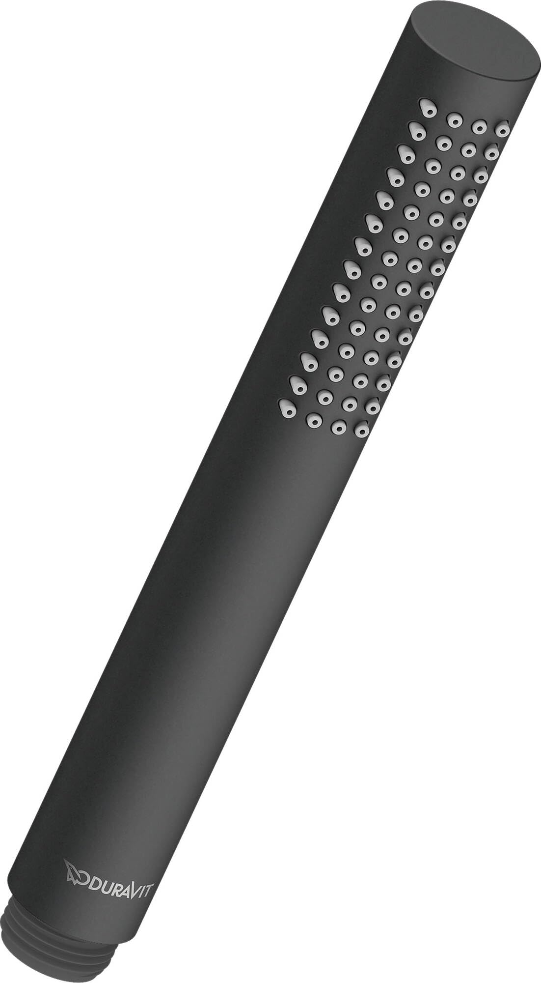 Duravit Water-Saving Shower Head with Rain Jet Type, Round Shower Head with Water-Saving MinusFlow Function, Easy to Clean, Matt Black