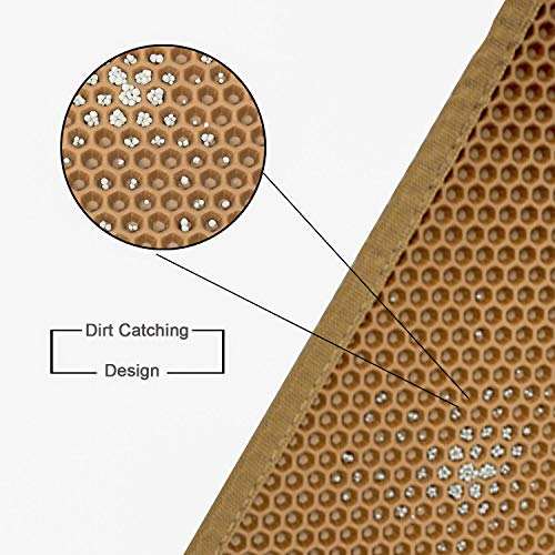 Pieviev Cat Litter Mat Double Layer Waterproof Urine Proof Trapping Mat