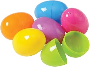 Plastic Easter Eggs (50 per order), Assorted Colors