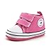Itaar Baby Canvas Sneaker Infant Toddler Dual Strap Trainer Anti-Skid Rubber Sole Prewalker Shoes for indoor outdoor walking