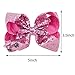 JOJO'S COUTURE BOWS | 3 Pk / 12 Bow Sparkly Sequin & Shimmer Set | 5 Inches | Clips, Barrettes, Hair Accessories for Girls | Best Gift for Toddlers, Kids & Teens | Stocking Stuffers & Party Favors