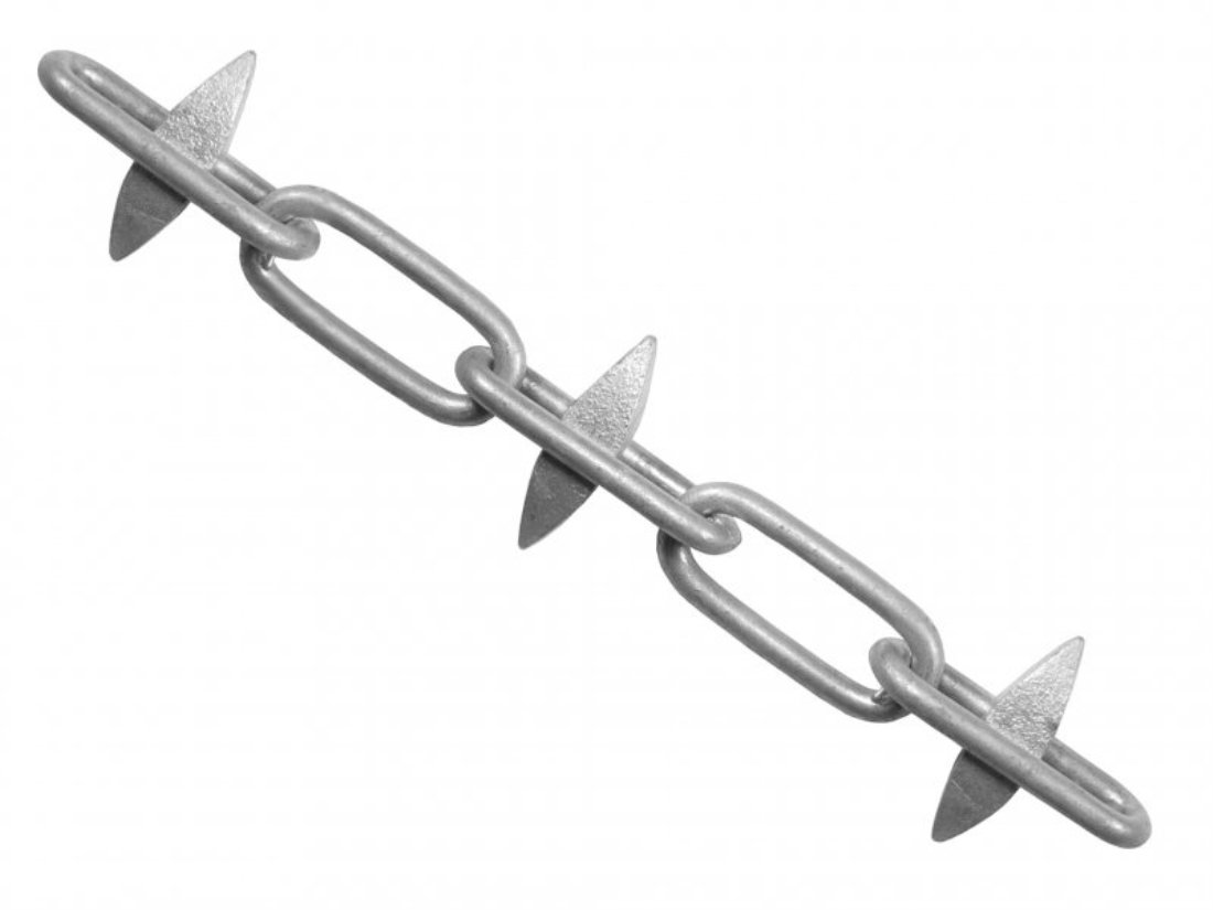 Faithfull CHBOX6SG Galvanised Spike Chain, 6mm x 5m