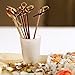 CiboWares Bamboo Knot Cocktail and Hors' D'oeuvre Picks, 4 Inches, Red, Package of 100