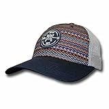 ooey Tremor Sublimation Print Navy Front & White Mesh Back, Ladies Trucker Cap OSFA (1664T-NV)