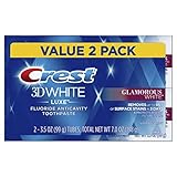 Crest Twin Pack 3D White Luxe Glamorous White Toothpaste