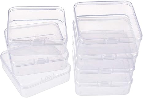 Amazon Benecreat 18個セット 7 4x7 3x2 5cm正方形小分けケース クリア収納ボックス アクセサリー ビーズ ネイルパーツ 収納ボックス 詰め替え容器 小物用収納ボックス 収納ケース ボックス オンライン通販