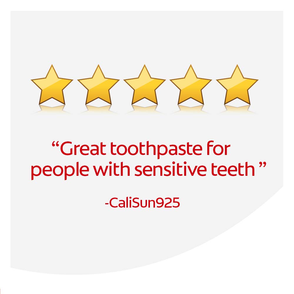 Colgate Sensitive Whitening Toothpaste for Sensitive Teeth, Enamel Repair and Cavity Protection, Fresh Mint Gel - 6 ounce (3 Pack) : Beauty