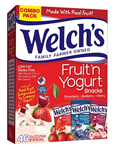 Welch's Fruit n Yogurt Snacks Combo Pack, .8 Ounces, 46 Count