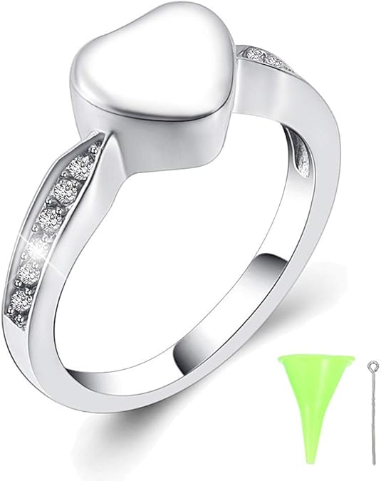 Yinplsmemory Cremation Rings for Ashes Stainless Steel Customize