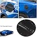 Savadicar Camaro Gas Cap Cover Fuel Tank Door Exterior Trim Accessories for 2016+ 6th Gen Chevrolet Camaro, Non Fading, Powder Coated Steel, Black