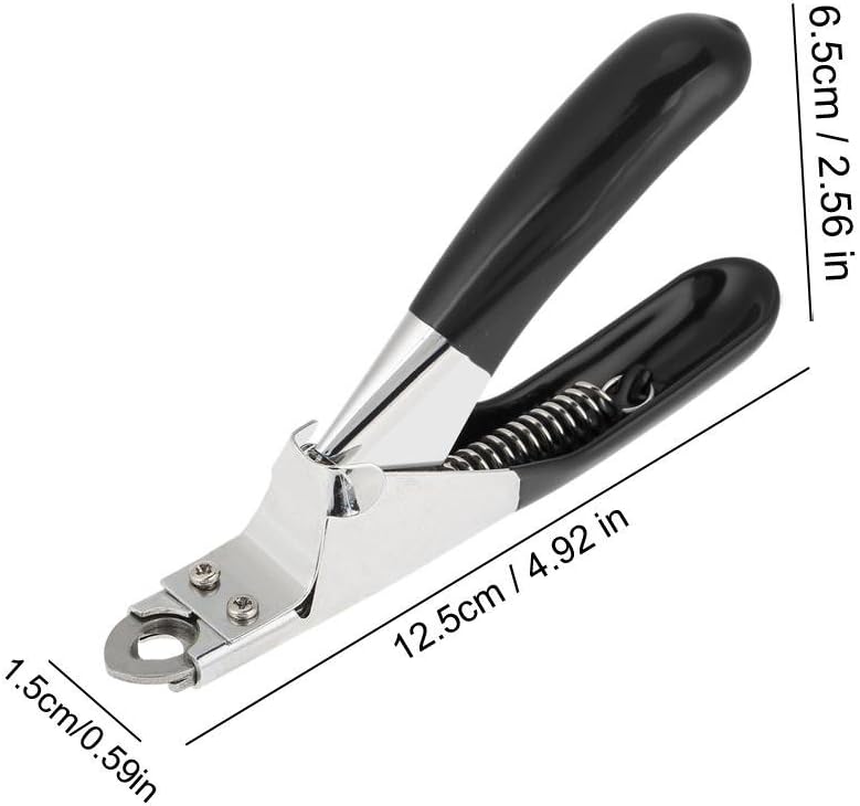 Fdit Pet Dog Nail Clippers Dedicated Nail Scissors Toe Claw Shear Clippers Trimmer Cutter for Small Animals (Black) - Image 4