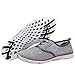 Men Women Quick Drying Mesh Athletic Aqua Water Shoes Lightweight Lace-up Walking Sneaker Shoes