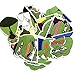 A Sticker Shop 17pcs Pepe Sad Frog Creative DIY Stickers Funny Decorative Cartoon for Cartoon PC Luggage Computer Notebook Phone Home Wall Garden Window Snowboard