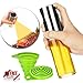 Olive Oil Sprayer for Cooking, STRONGEST & PORTABLE - Best Oil Spray Bottle for BBQMaking Salad, [BONUS - Collapsible Silicone Funnel]