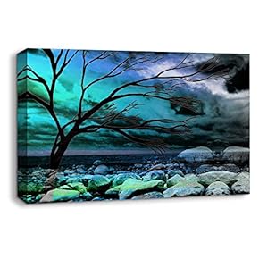 Canvas Wall Art Abstract Cloud Tree...