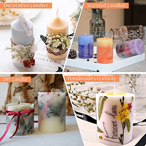 Cylinder Candle molds for Candle Making, Silicone Mold for Aromatherapy Candler,Soaps,Insect Specimen, Flower Specimen