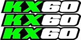 Kx60 Swingarm Airbox Number Plate Decals Stickers Kx 60 Dirtbike Graphics