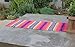Del Mex (TM) Traditional Falsa Mexican Blanket Table Runner (Pink/Orange)