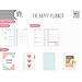 Create365 The Happy Planner Mini Blush Crush, Pink Heart, 12 Month January-December 2018, Dated