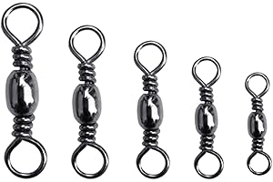 200Pcs Carbon Steel Fishing Barrels Swivels Rolling Bearing Swivels Tackeles Line Connector Freshwater Accessories